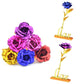 24K Foil Plated Rose Gold Rose Wedding Decoration Flower Valentine's Day Gift Lover's Rose Artificial Only