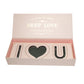 I Love Valentines day Display Paperboard Rose Flower Gift Box